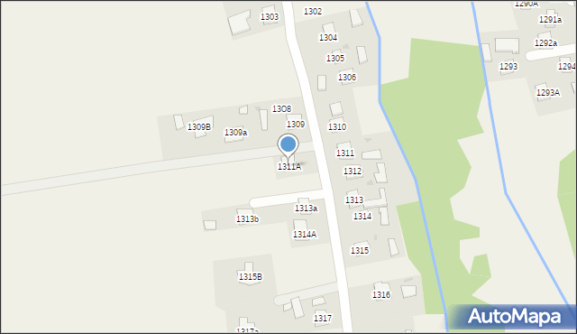 Rakszawa, Rakszawa, 1311A, mapa Rakszawa