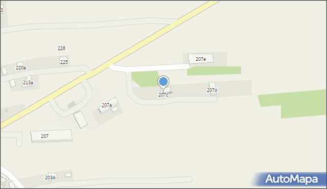 Rakszawa, Rakszawa, 207c, mapa Rakszawa