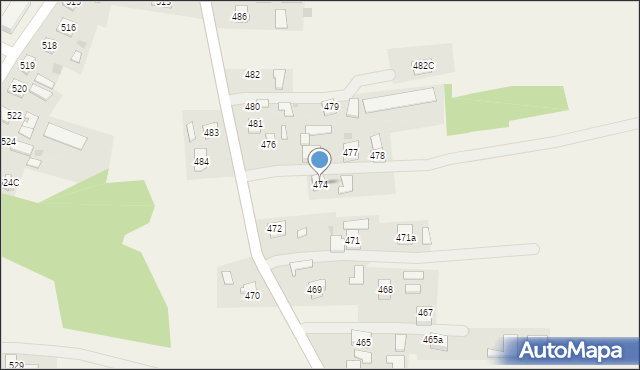 Rakszawa, Rakszawa, 474, mapa Rakszawa