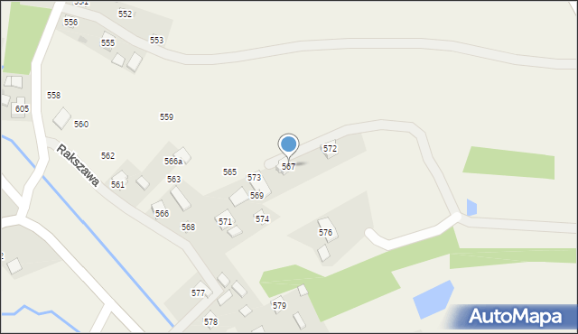 Rakszawa, Rakszawa, 567, mapa Rakszawa