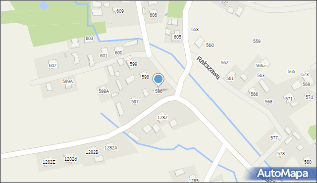 Rakszawa, Rakszawa, 596, mapa Rakszawa
