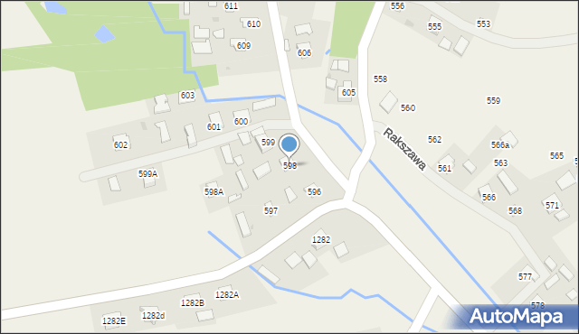 Rakszawa, Rakszawa, 598, mapa Rakszawa