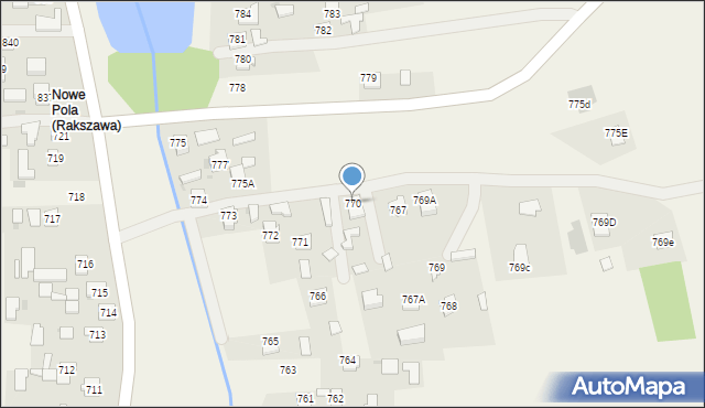 Rakszawa, Rakszawa, 770, mapa Rakszawa
