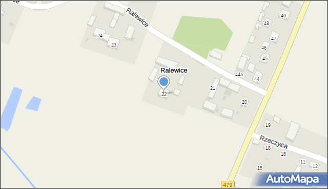Ralewice, Ralewice, 22, mapa Ralewice