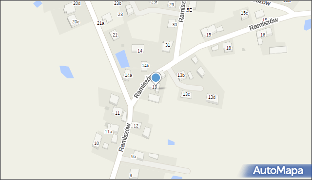 Ramiszów, Ramiszów, 13a, mapa Ramiszów