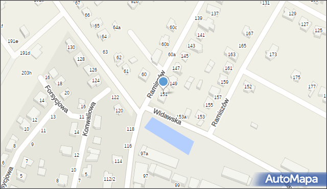 Ramiszów, Ramiszów, 151, mapa Ramiszów
