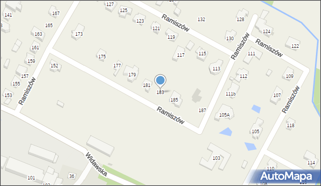 Ramiszów, Ramiszów, 183, mapa Ramiszów