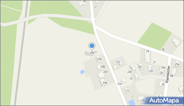 Ramiszów, Ramiszów, 20c, mapa Ramiszów