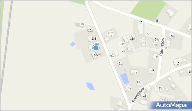 Ramiszów, Ramiszów, 20e, mapa Ramiszów