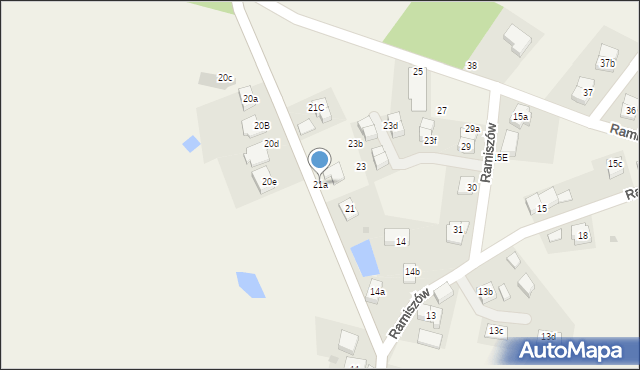 Ramiszów, Ramiszów, 21a, mapa Ramiszów