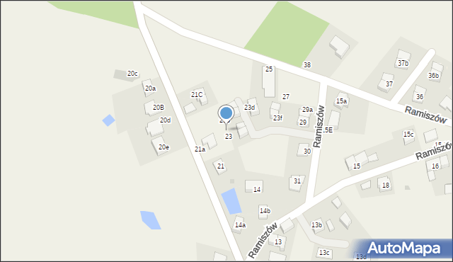 Ramiszów, Ramiszów, 23a, mapa Ramiszów