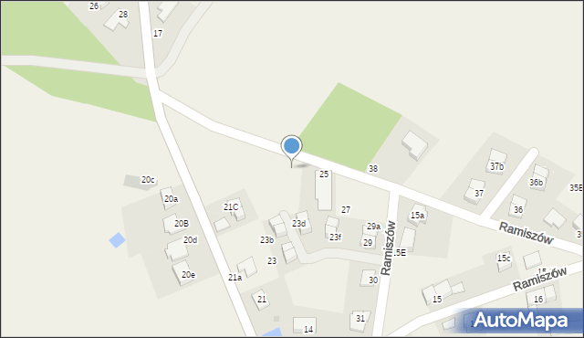 Ramiszów, Ramiszów, 25a, mapa Ramiszów