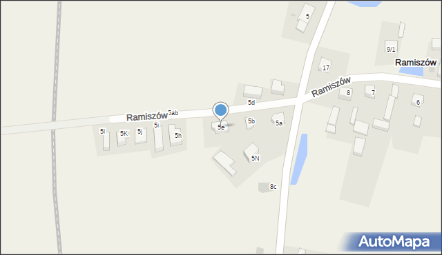 Ramiszów, Ramiszów, 5e, mapa Ramiszów