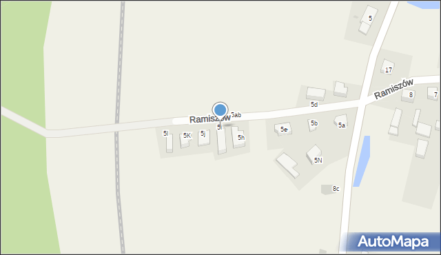 Ramiszów, Ramiszów, 5i, mapa Ramiszów