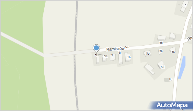 Ramiszów, Ramiszów, 5l, mapa Ramiszów