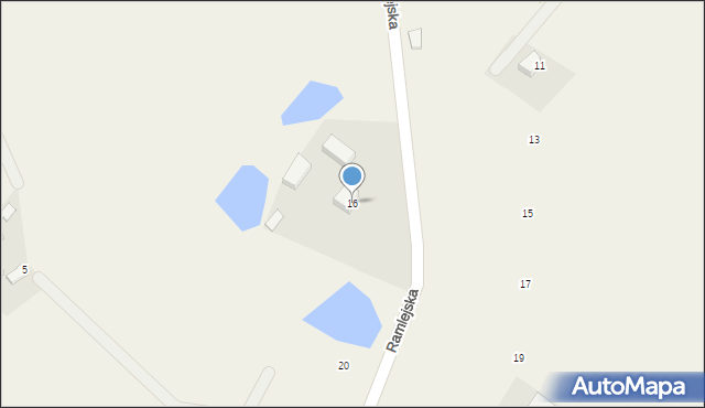 Ramleje, Ramlejska, 16, mapa Ramleje