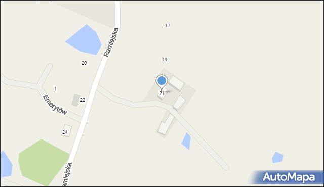 Ramleje, Ramlejska, 21, mapa Ramleje