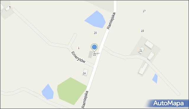 Ramleje, Ramlejska, 22, mapa Ramleje