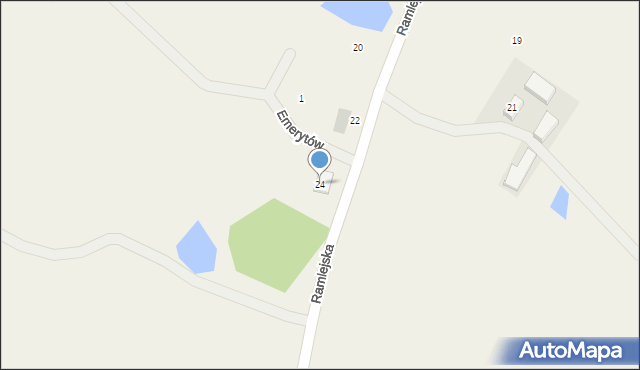 Ramleje, Ramlejska, 24, mapa Ramleje