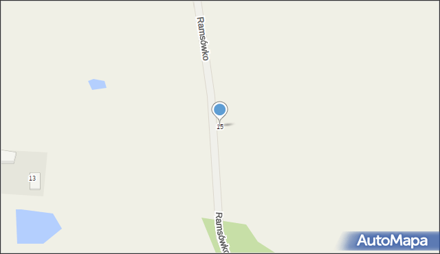 Ramsówko, Ramsówko, 15, mapa Ramsówko