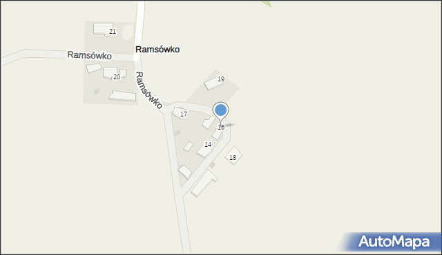 Ramsówko, Ramsówko, 16, mapa Ramsówko