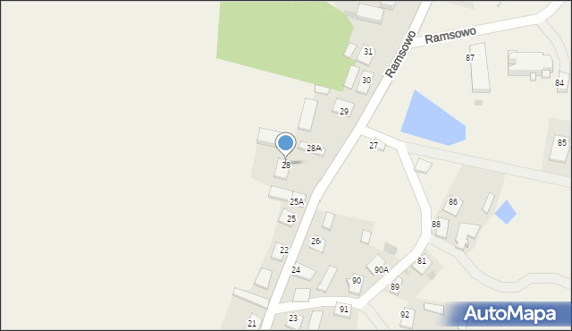 Ramsowo, Ramsowo, 28, mapa Ramsowo