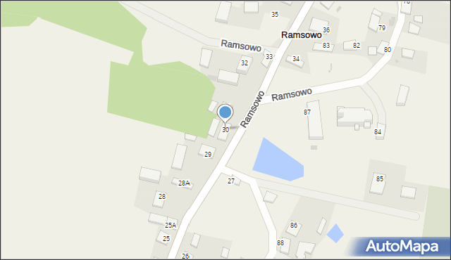 Ramsowo, Ramsowo, 30, mapa Ramsowo