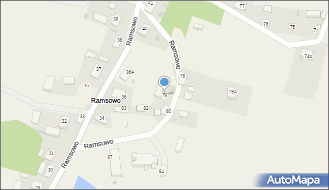 Ramsowo, Ramsowo, 79, mapa Ramsowo