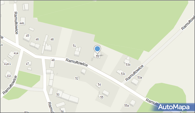 Ramułtowice, Ramułtowice, 53, mapa Ramułtowice