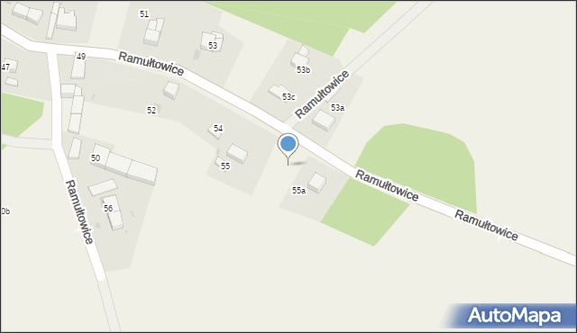 Ramułtowice, Ramułtowice, 55b, mapa Ramułtowice
