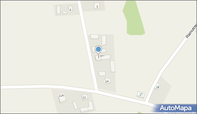 Ramutowo, Ramutowo, 1, mapa Ramutowo