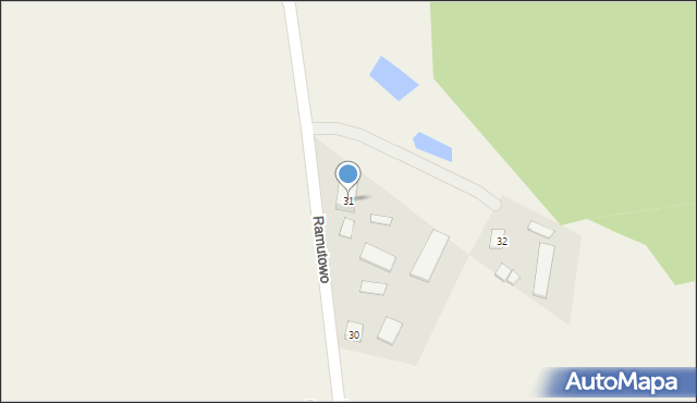 Ramutowo, Ramutowo, 31, mapa Ramutowo