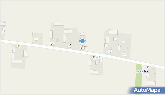 Ranachów B, Ranachów B, 34, mapa Ranachów B