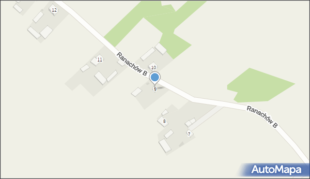 Ranachów B, Ranachów B, 9, mapa Ranachów B
