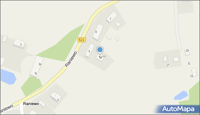 Raniewo, Raniewo, 5a, mapa Raniewo