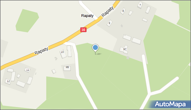 Rapaty, Rapaty, 9a, mapa Rapaty