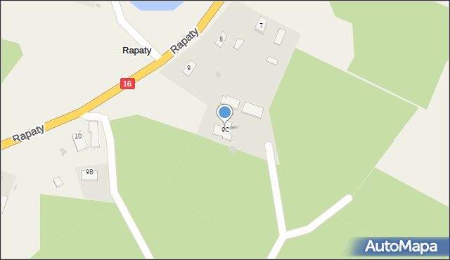 Rapaty, Rapaty, 9C, mapa Rapaty