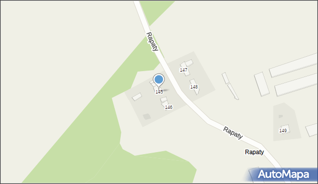 Rapaty, Rapaty, 145, mapa Rapaty