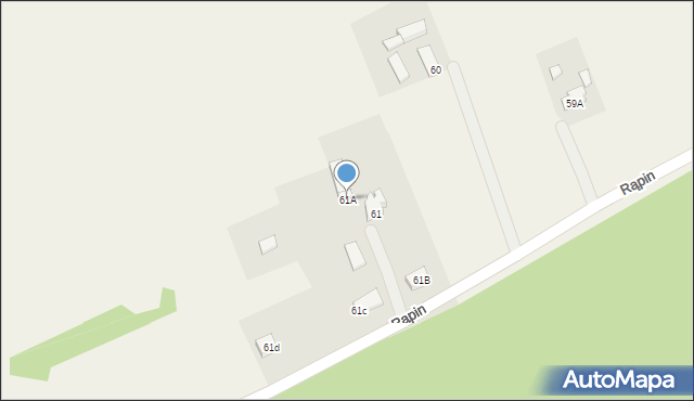 Rąpin, Rąpin, 61A, mapa Rąpin