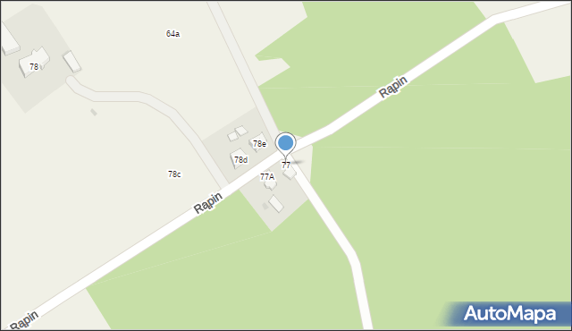 Rąpin, Rąpin, 77, mapa Rąpin