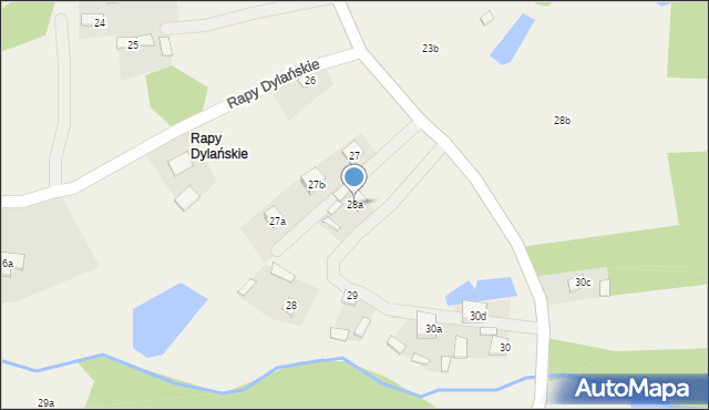Rapy Dylańskie, Rapy Dylańskie, 28a, mapa Rapy Dylańskie