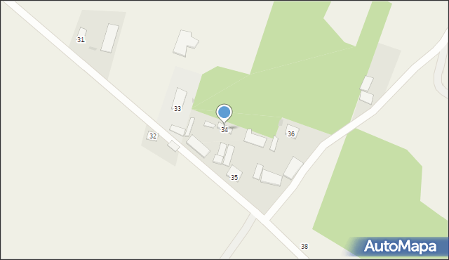 Raszewo Dworskie, Raszewo Dworskie, 34, mapa Raszewo Dworskie