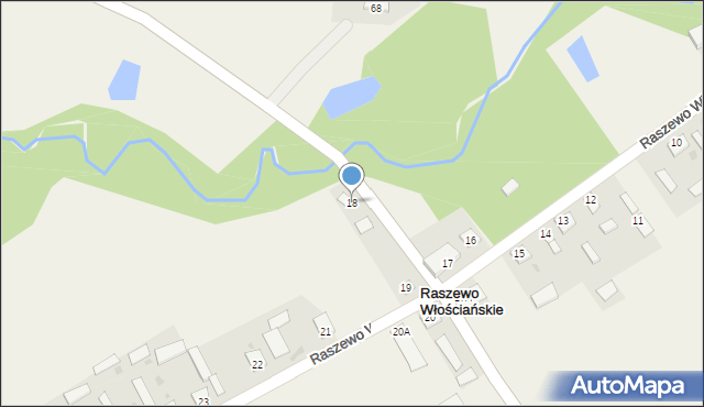 Raszewo Włościańskie, Raszewo Włościańskie, 18, mapa Raszewo Włościańskie