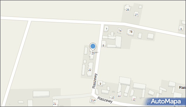 Raszewy, Raszewy, 23, mapa Raszewy