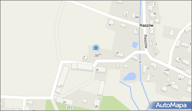 Raszów, Raszów, 15a, mapa Raszów