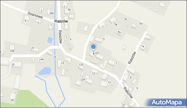 Raszów, Raszów, 6, mapa Raszów