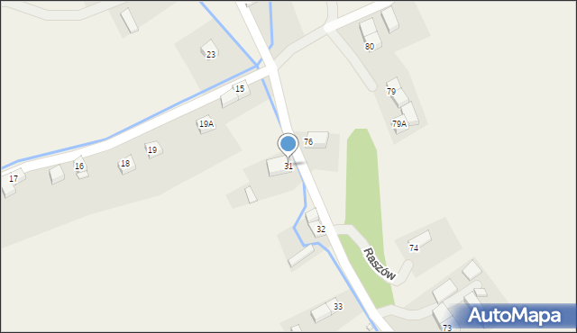 Raszów, Raszów, 31, mapa Raszów