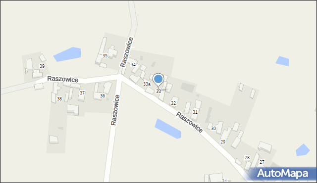 Raszowice, Raszowice, 33, mapa Raszowice