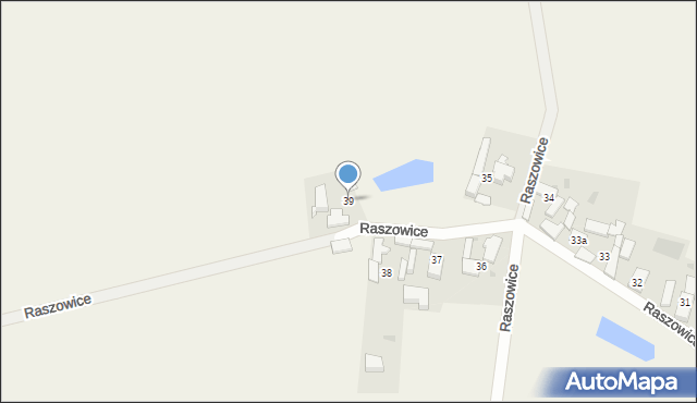 Raszowice, Raszowice, 39, mapa Raszowice