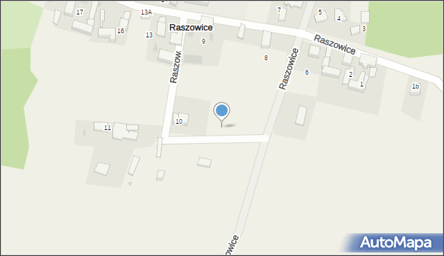 Raszowice, Raszowice, 8a, mapa Raszowice